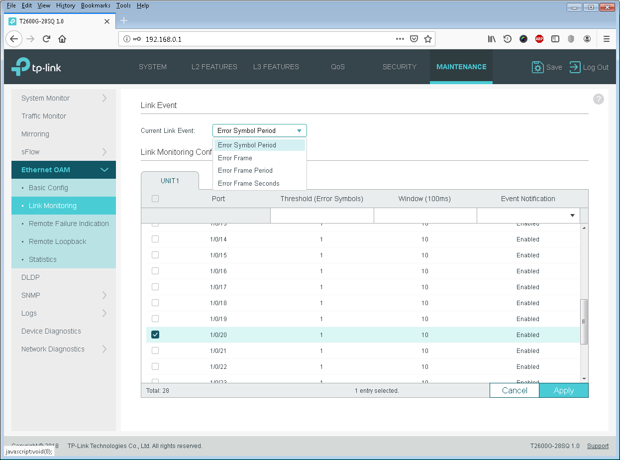 Оптический коммутатор TP-Link T2600G-28SQ для сервис-провайдеров: подробный обзор  - 78